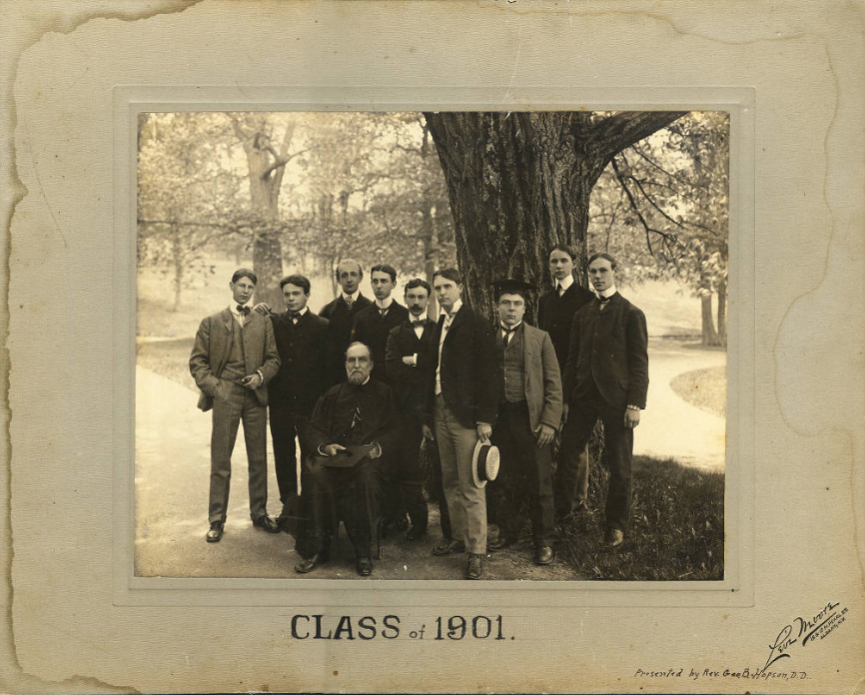 St. Stephen’s graduating class of 1901; Rev. George B. Hopson, seated